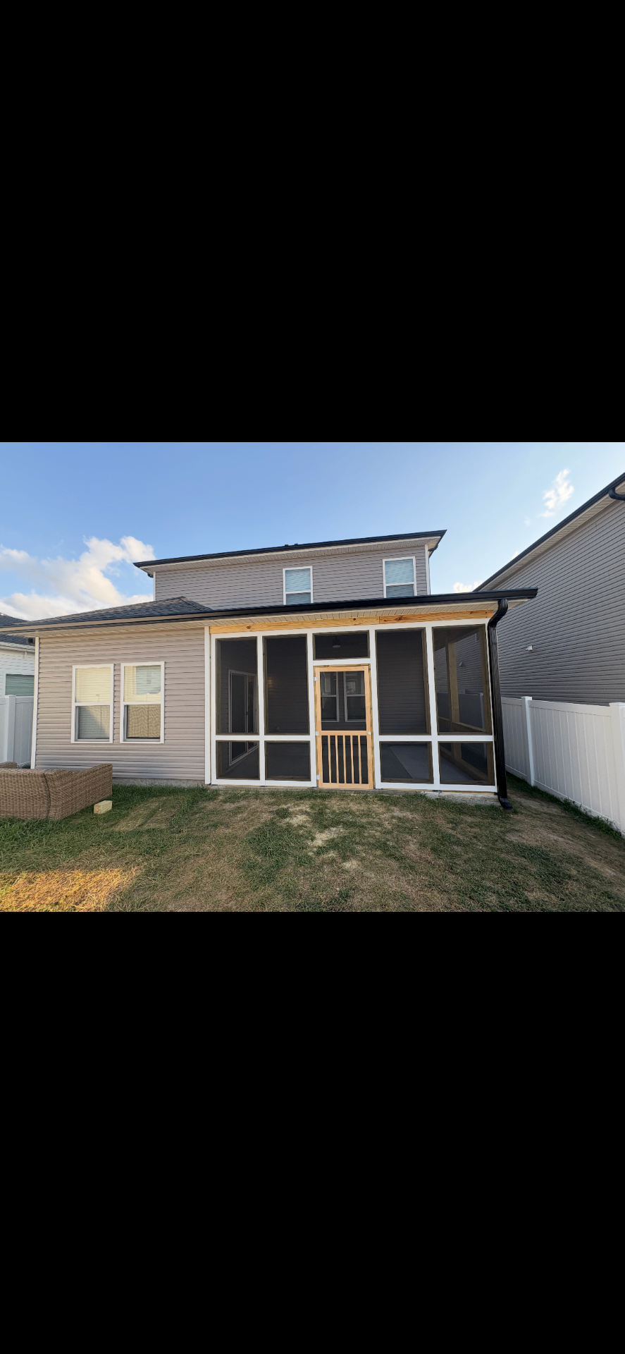 Custom screened-in porch addition in Franklin, TN